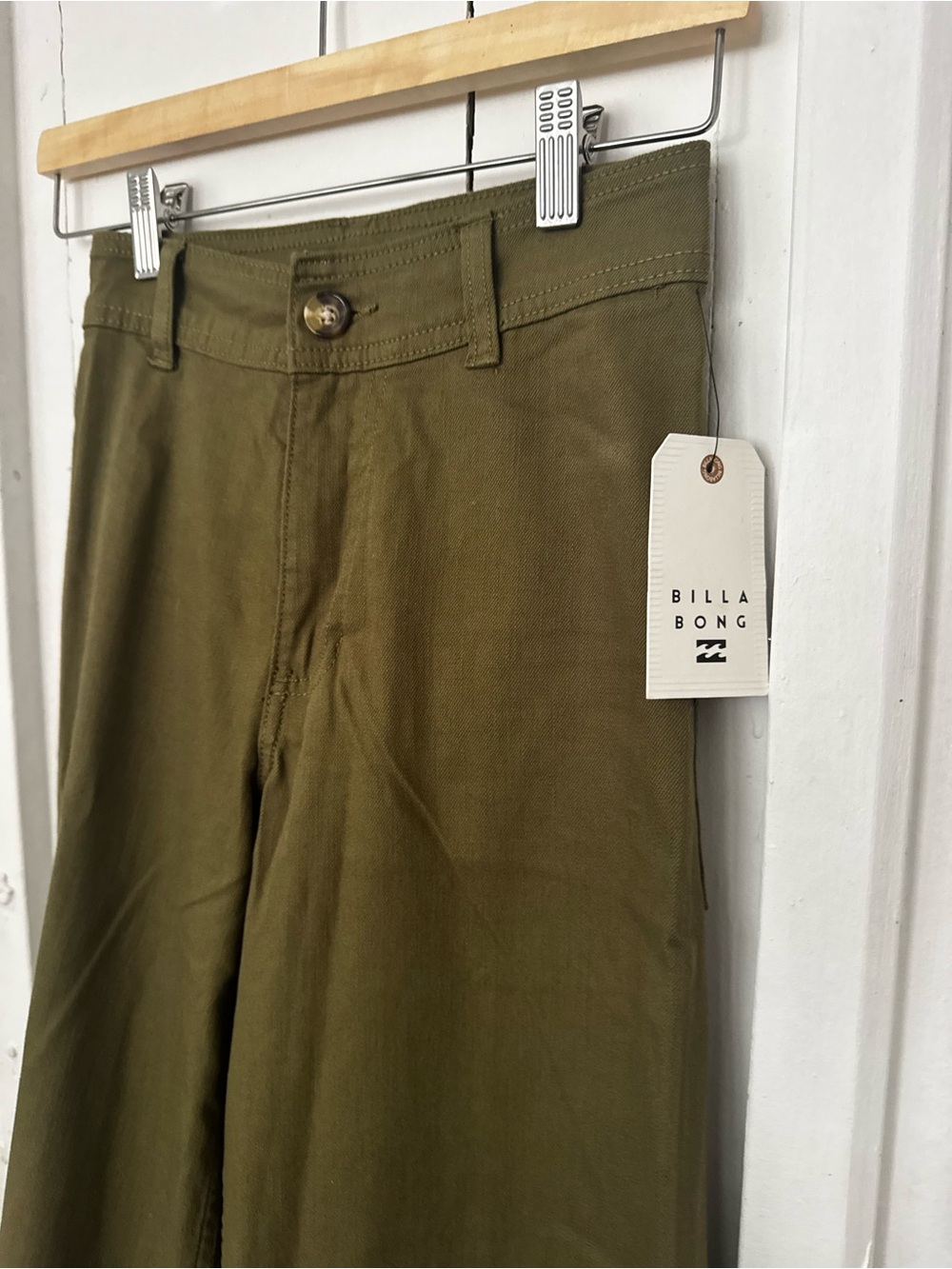 Billabong Olive Green Twill Pants with Tag